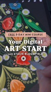 Have you ever thought, “I wish I could make digital art,” but felt unsure where to begin? Your Digital Art Start is a free 3-day mini course created to help artists like you take that first confident step. Led by Stacie Bloomfield, founder of Gingiber, this course breaks digital art into simple, approachable lessons that build momentum quickly. Over three days, you’ll learn Procreate basics, explore tools and layers, and create a finished tea towel design you can actually share or sell. Artists 