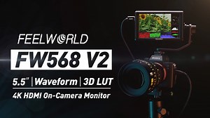 Watch FEELWORLD FW568 V2 DSLR Camera Monitor with Waveform LUTs on Amazon Live