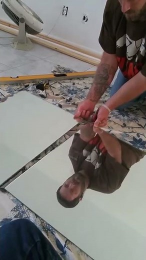 How to cut or trim an old mirror