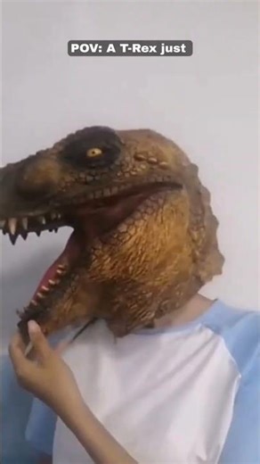 Dinosaur Mask T-Rex Full Head Helmet 😳🦖#shorts
