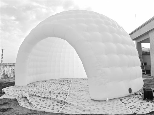 Watch inflatable igloo tent on Amazon Live
