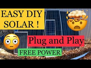 EASY, CHEAP, DIY plug and play GRID TIE solar power.