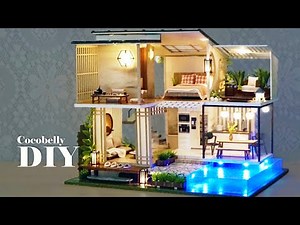 Elegant and Quiet Villa DIY Miniature Dollhouse Crafts Relaxing Satisfying Video