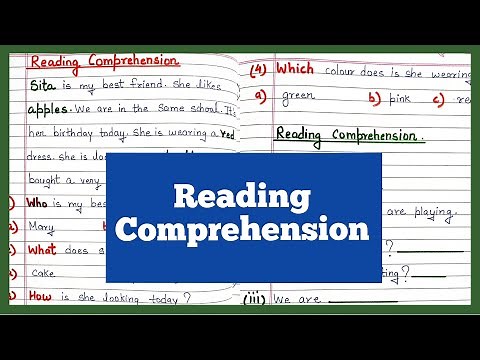 Reading Comprehension for grade 1 and 2 / Unseen passage