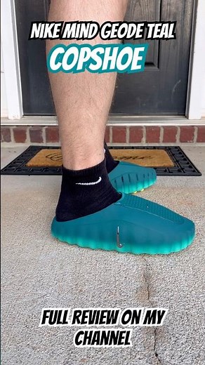 Nike mind 001 geode teal via COPSHOE. Full review on my channel #nike #slides #review