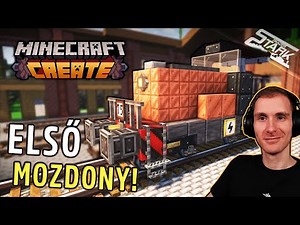 Minecraft Create - 5.Rész (Az ELSŐ KIS MOZDONY!) - Stark