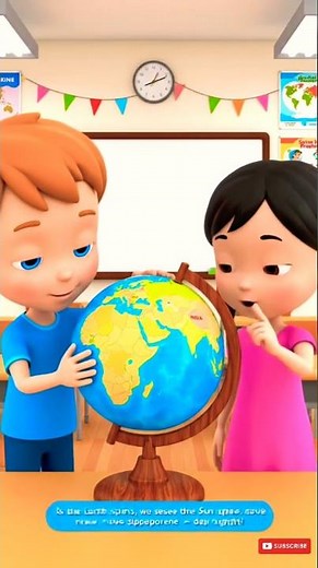 “Why the Sun Rises & Sets 🌞 | Kids Learn Earth Day & Night!”