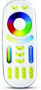LGIDTECH FUT092 4-Zone RGB+CCT 2.4GHz RF Remote Controller(Not Include Battery) for Milight/LED Light Bulb,Flood Light,Led Strip Controller