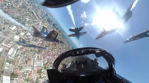 STUNNING VIDEO - Here is some amazing video from the cockpit of one of the U.S. Navy Blue Angels as they fly over South Florida on Friday in a salute to front line workers in the battle against COVID-19. https://cbsloc.al/2xOXZli | CBS Miami