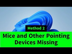 Mice and other pointing devices missing from Device manager in Windows 11/10 {without using mouse}