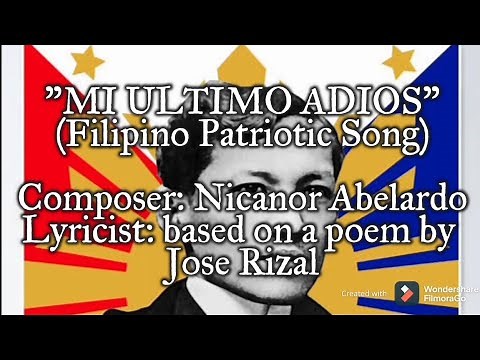 "Mi Ultimo Adios" - Filipino Patriotic Song [RIZAL DAY TRIBUTE]