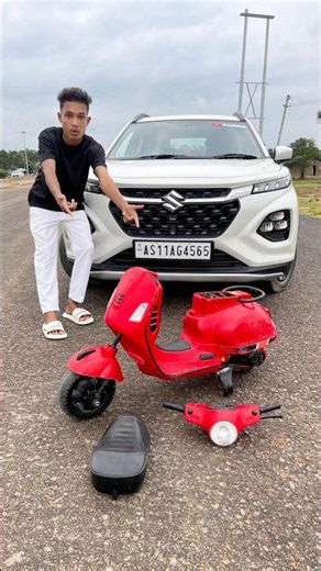 Ekan Amar Viral Rc Laal Vaspa Scooter and Maruti BMW M5 Car Testing 😍