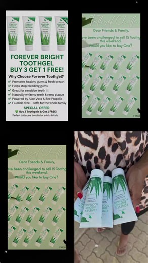 Healthy Teeth with Aloe Vera Toothgel