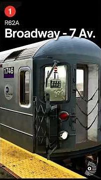 OpenBVE: MTA's R62A 1 TRAIN (Broadway - 7 Avenue Local) to SOUTH FERRY