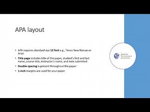 APA Format: A quick overview