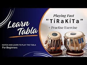 Learn to play "Ti Ra Ki Ta" Fast + Practise Exercise | Tabla Basics | Tabla lessons for Beginners