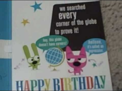 Hoops and Yoyo birthday card