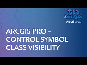 ArcGIS Pro – Control Symbol Class Visibility