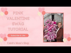 Whimsical Pink Valentine Swag Wreath Tutorial | DIY Valentine's Day Wreath #valentinesday #pink