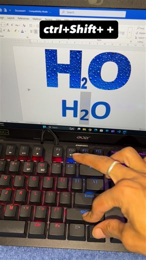 DYSA Typing on Instagram: "Computer 🖥️ Shortcut Key for Subscript #reel #reels #text #subscript #word #tricks #shortcut #viral #new #viralpost❤️ #viralreels #viralreel #trending #trend #trendingreels #trendingnow #trendingvideos #facebook #followers #instagram #instamood #instagood #instadaily #insta #foryou #foryoupage #followers @highlight"