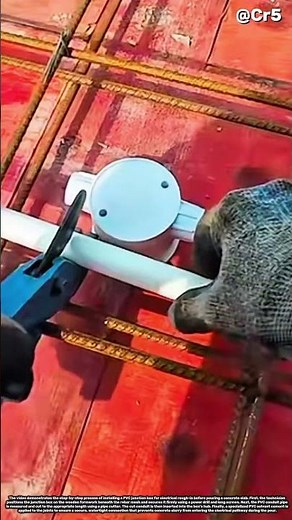 🏗️ Installing Concrete Slab Junction Boxes 🔌 #skills #works #unique #satisfying #building