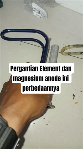 The difference between replacing the element and magnesium anode - aa about #waterheater #fyp