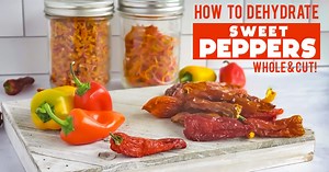 Dehydrate Sweet Peppers