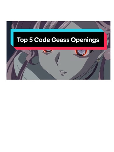 Top 5 Code Geass Openings ( Only Right Ranking ✌️ ) #anime #codegeass #lelouch #top5 #ranking