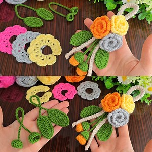 💲💲I Made Money Making Your Own Colorful Crochet Flowers Today! Sell and give as a gift. | Crochet knitting love