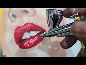 How to Airbrush Woman's Face in Color Part 1