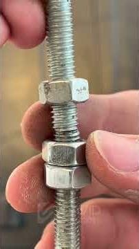 The 3-nut threaded rod joint that surprised everyone #threadedrod #nuts #diy #tools #workshop