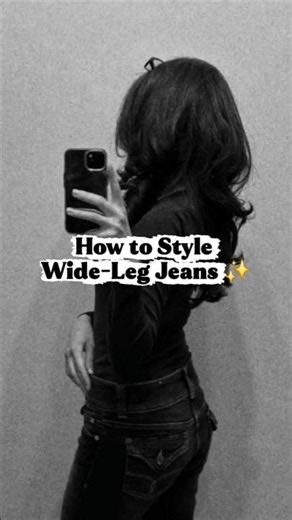 How to Style Wide-Leg Jeans 👖✨ #ootd #shorts #fashion