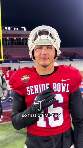 Caught up with Texas Longhorns safety Michael Taaffe after practice at the Senior Bowl #collegefootball #seniorbowl #texaslonghorns #texaslonghornsfootball #texasfootball