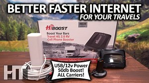 Internet speed boost! HiBoost Travel 4G 2.0 RV cell phone signal booster review