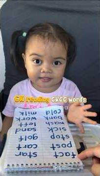 Georgina Kassidy reading CVCC/CCVC words 👏😍