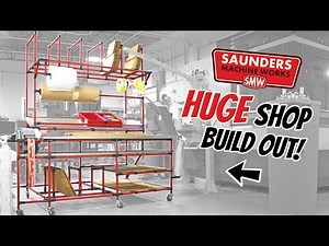 We Built Custom Packaging Tables & DIY Workbenches for Saunders Machine Works | Shop Organization