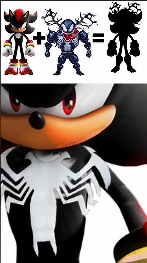 Shadow the Hedgehog & Venom Fusion | Marvel x Sonic Mashup