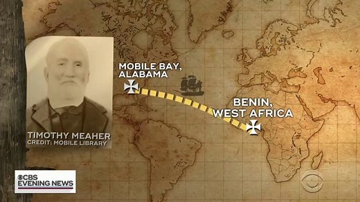 9.1K views · 97 reactions | The Clotilda, a U.S. slave ship, was burned in 1860 after a plantation owner brought 110 slaves to Alabama from West Africa. It was a dark, yet unforgotten, piece of American history, and “now, we have the whole story.” https://cbsn.ws/2YWVdCo | CBS Evening News | Facebook