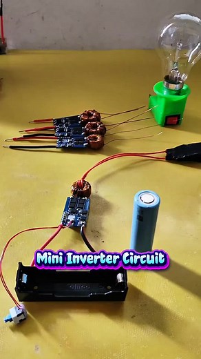 DIY Mini Inverter Circuit | Electronics Projects