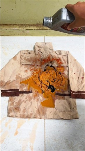 How to remove turmeric stains from clothes #laundry #stainremover