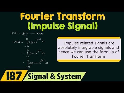 Fourier Transform of Basic Signals (Impulse Signal)