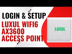 Setup Luxul Wi-Fi 6 AX3600 4x4 Multi-Gig Indoor Access Point (AP-3064)