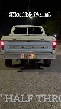 351 Cleveland cold start/ sound.