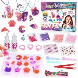 Dream Fun Craft Kit for 8 9 10 Year Old Girls Toys, Arts and Crafts Sets for 7 8 9 10 11 12 Year Old Teenager Birthday Presents DIY Colored Resin Silicone Jewellery Making Kits for Girls Age 7-12 - Walmart.com