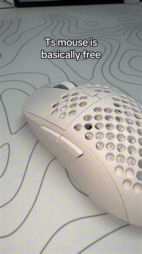 Kemove M1 falcon mouse with a honey comb design #gamingmouse #keyboard #gamingsetup #tiktokshopjumpstartsale #gaming a wireless gaming mouse looks really clean