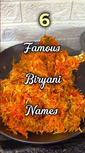 🔥 Types of Biryani | Famous Biryani Names & Recipes 🍛