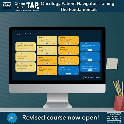 GW Cancer Center Oncology Patient Navigator Training The Fundamentals Promo 2 Video