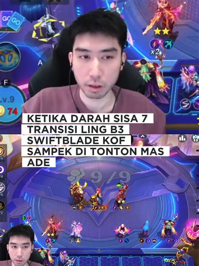 ketika darah sisa 7 transisi ling B3 sampek di tonton mas ade gelok #magicchessgogo #budionowong #MCGGRisingDawn #mcggidcreators #mcgg