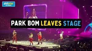 Park Bom leaves stage for 2nd time during 2NE1 reunion concert. | Via Deni Bernardo | Philstar.com