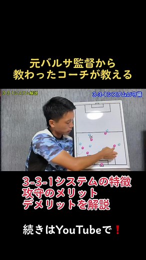 【8人制サッカー】3-3-1システム解説#サッカー #バルセロナ#システム #8人制 #フォーメーション #ドリブル #戦術 #サッカーコーチ #サカママ #サッカー少年の母